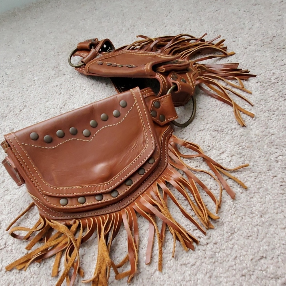 Leather Utility Belt for Festivals/Concerts